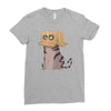 cat in the box! Ladies Fitted T-Shirt