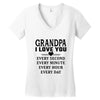 I Love You Grandpa Women's V-Neck T-Shirt