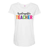 Kindergarten Teacher Maternity Scoop Neck T-shirt