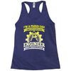 proud engineer dad Racerback Tank