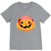 pumpkin brain V-Neck Tee