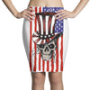 july 4th skull Pencil Skirts