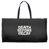 death before decaf (2) Weekender Totes