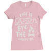 life is better by the camp fire Ladies Fitted T-Shirt