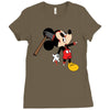 zombie mickey Ladies Fitted T-Shirt