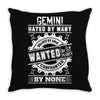 Gemini Hated By Many Wanted By Plenty Throw Pillow