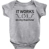 my machine Baby Bodysuit