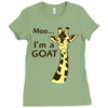moo, i'm a goat Ladies Fitted T-Shirt