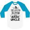 You Cant Scare Me I am Biker Uncle 3/4 Sleeve Shirt