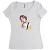 SON CHAEYOUNG Women's Triblend Scoop T-shirt