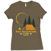 Total Solar Eclipse Camp Ladies Fitted T-Shirt