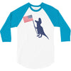 Patriotic T-Rex 3/4 Sleeve Shirt