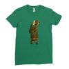 Bear in The Forest Ladies Fitted T-Shirt