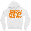 red ginger hair day Zipper Hoodie