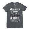halloween is scary but carcinoid cancer is deadly spread the word help Ladies Fitted T-Shirt