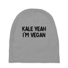 kale yeah i'm vegan Baby Beanies