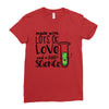 Made With Lots Of Love And a Little Science Ladies Fitted T-Shirt