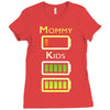 mommy low battery low energy Ladies Fitted T-Shirt