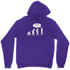 banksy funny human evolution indie Unisex Hoodie