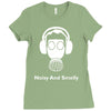 noisy and smelly hazard warnign sign Ladies Fitted T-Shirt