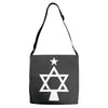 chrismukkah tree christmas Adjustable Strap Totes