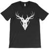 deer head vector white logo T-Shirt