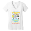 5  unicorn stab idiots Women's V-Neck T-Shirt