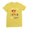 i do it for the pizza Ladies Fitted T-Shirt