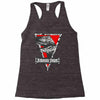 jurassic park raptor natural Racerback Tank