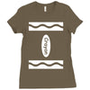 adult crayon Ladies Fitted T-Shirt