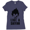 like a saiyan Ladies Fitted T-Shirt