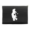 sax player lady face optical illusion Accessory Pouches