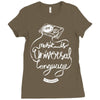 music is the universal language of mankind Ladies Fitted T-Shirt