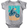 smile more, ride a motorcycle Baby Onesie