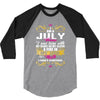 i am a July women 3/4 Sleeve Shirt