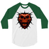 evil face 3/4 Sleeve Shirt
