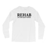 funny t shirt rehab is for quitters rude tee offensive shirt Long Sleeve Shirts