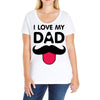 i love my dad Ladies Curvy T-Shirt
