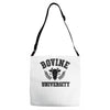 bovine university Adjustable Strap Totes