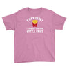 exercise vs extra fries Youth Tee