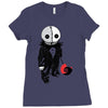 creepy doll trick or treat Ladies Fitted T-Shirt