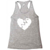 broken heart xxx Racerback Tank