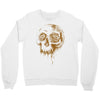 skull water color Crewneck Sweatshirt