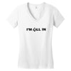 i'm all in poker player Women's V-Neck T-Shirt