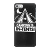 white ink camping is in tents funny iPhone 7 Case