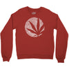 cannabis fingerprinting (white) Crewneck Sweatshirt