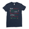 maybe christmas Ladies Fitted T-Shirt