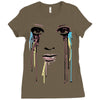 watercolor eyes Ladies Fitted T-Shirt