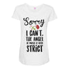 sorry i can't the angel of music is very strict Maternity Scoop Neck T-shirt