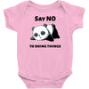 say no to doing things Baby Bodysuit